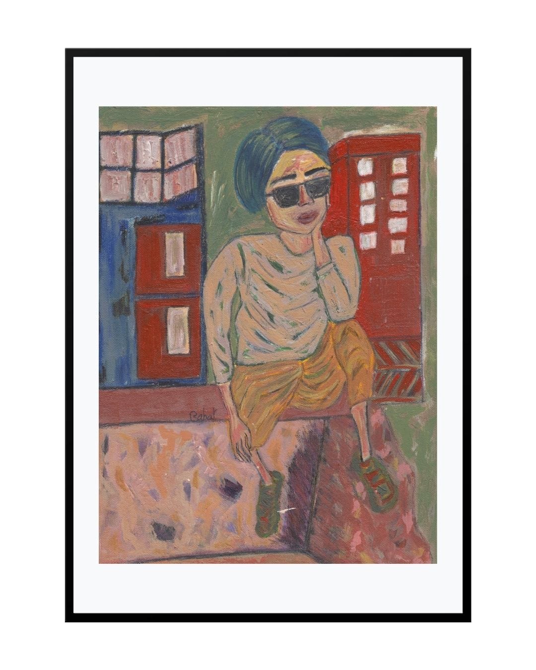 Posters, Prints, & Visual Artwork Girl in Sunglasses Print - Barbara